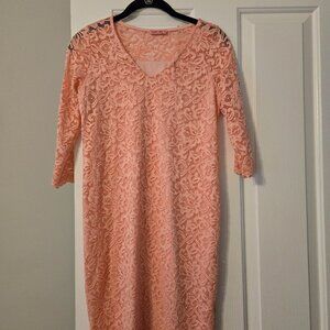 Womens Maternity Size Medium Hello Miz Pink dress